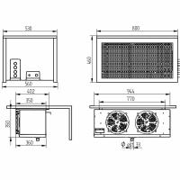 Kühlzellen - Zubehör Aggregate - Kühlaggregat By Block 18,1 m³
