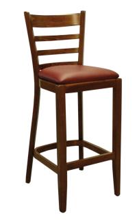STEP Barhocker Buche, Wenge, Sitzpolster
