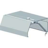 Wandhaube Basic Line Trapezform 3000 mm, Flammschutzfilter Typ B