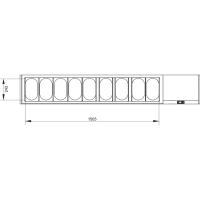 Kühlaufsatz GN 4x 1/4, 5x 1/6, 5x 1/9, mit gerader Glasscheibe