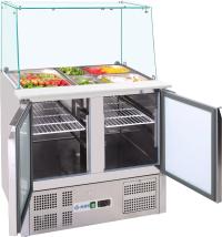 Saladette gerader Glasaufbau KBS 908