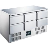 Kühltisch mit 6 Schubladen, Modell ES 903 S_S TOP 06