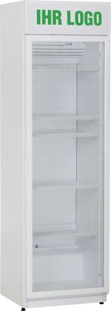 Glastürkühlschrank FLK 365 weiß Display