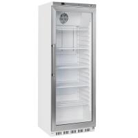 Kühlschrank, Glastür, Umluft, 400 Liter - Weiß