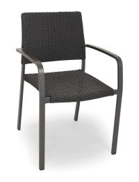 Sessel Alu Gestell Geflecht stapelbar